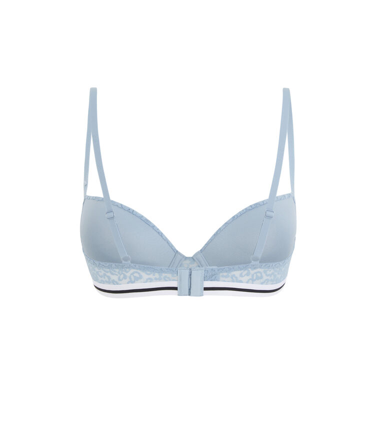 Leopiz navy blue padded bra blue.