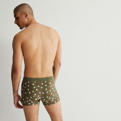 patterned boxers - khaki;