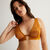 balconette bra with a ring detail - camel;