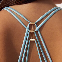 non-wired push-up triangle bra;