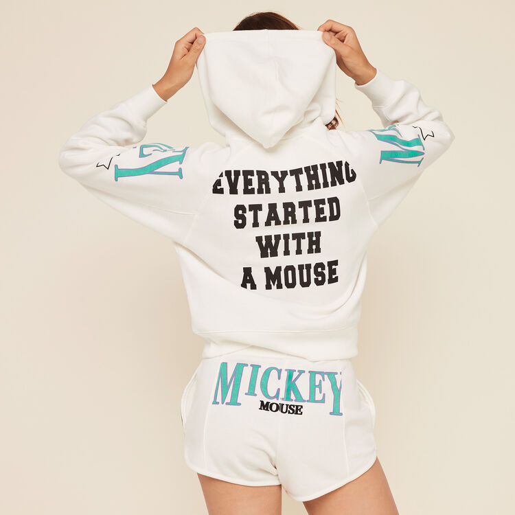 Mickeymousiz Mickey print fleece shorts Mickeymousiz Mickey print fleece shorts;