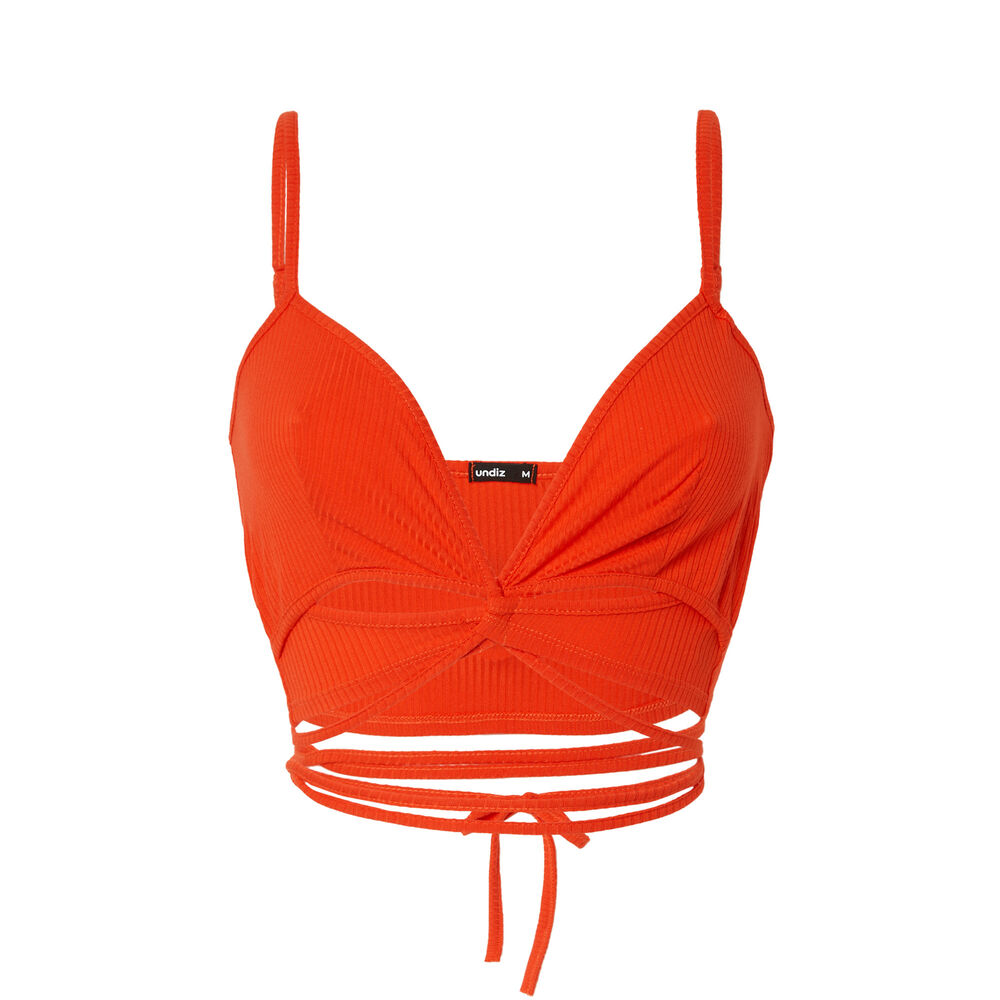 Tie top - red red.