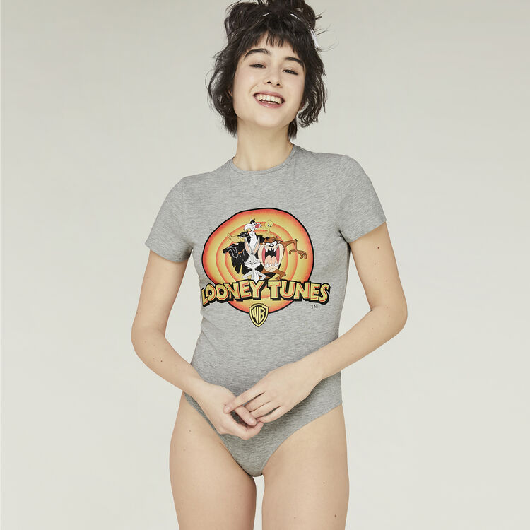Looneytiz grey bodysuit Looneytiz grey bodysuit;