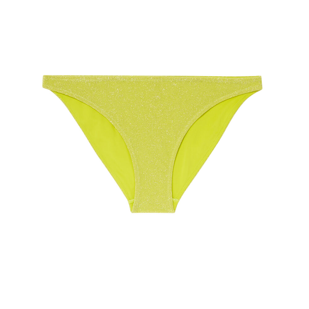 Sequined bikini briefs - yellow yellow.