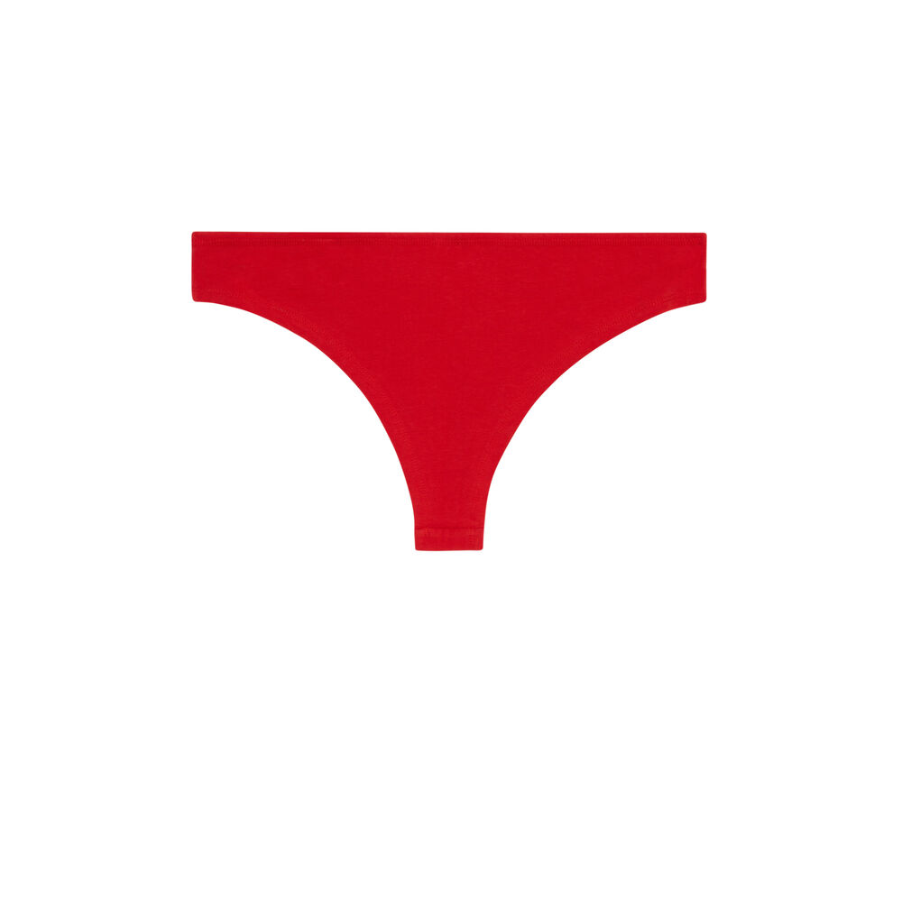Casa de papel cotton tanga - red red.