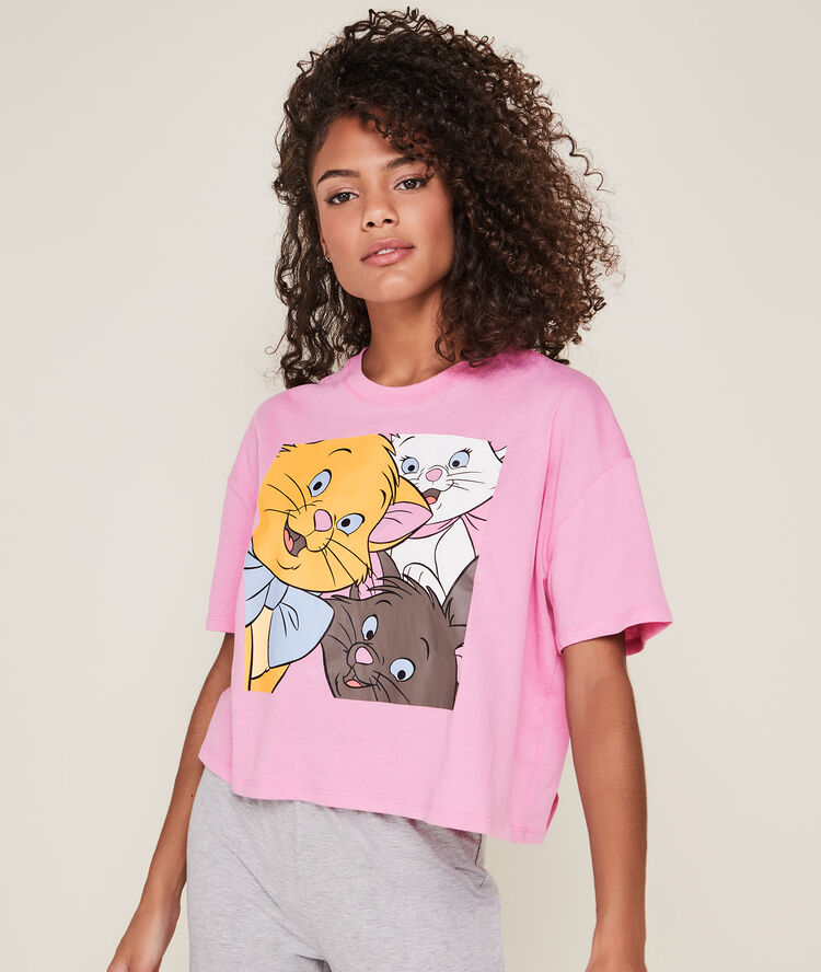 Aribetiz the aristocats print pants grey.
