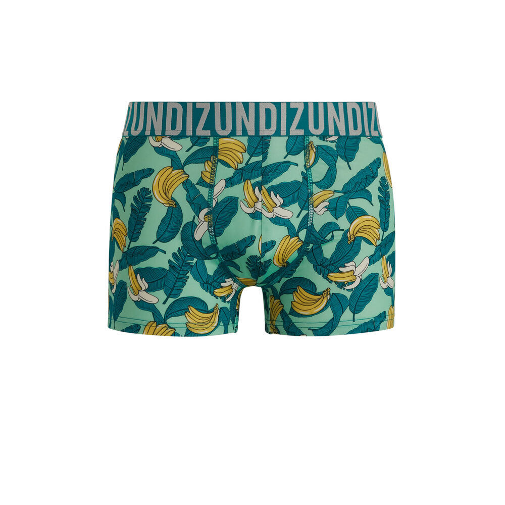 Banatropiz microfibre boxers with print green.