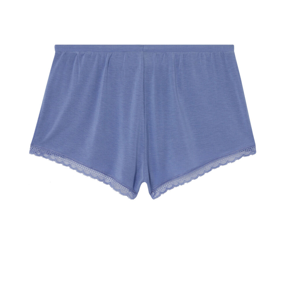 Plain jersey shorts - blue blue.
