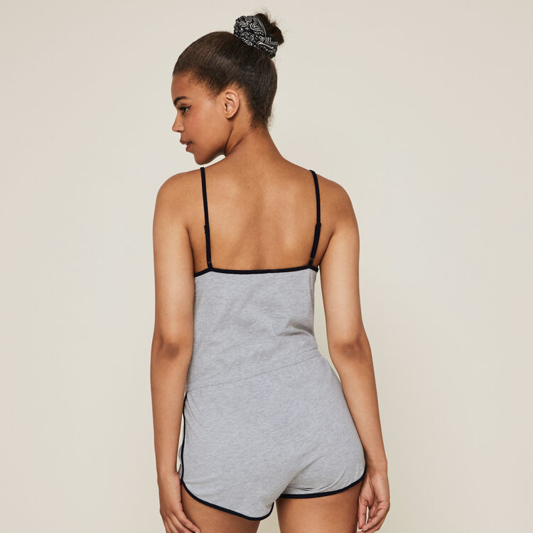 Supergirliz jersey playsuit with thin straps Supergirliz jersey playsuit with thin straps;