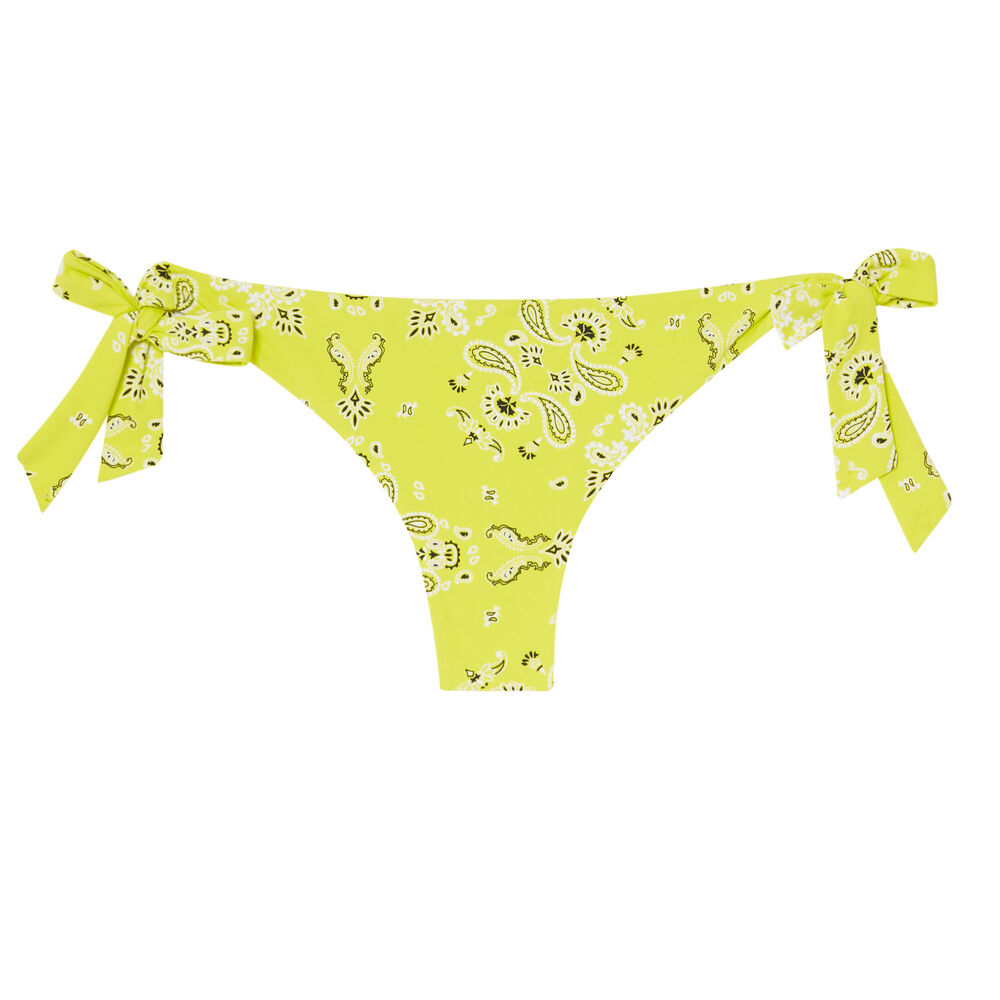 Bandana-effect bikini brief - light green green.