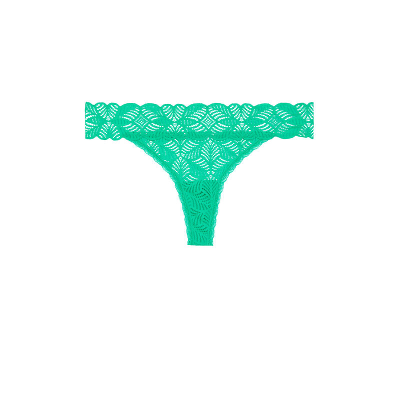 Plain lace thong - mint green Plain lace thong - mint green;