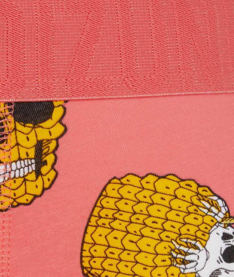 Cocktailiz cotton boxers with print pink.