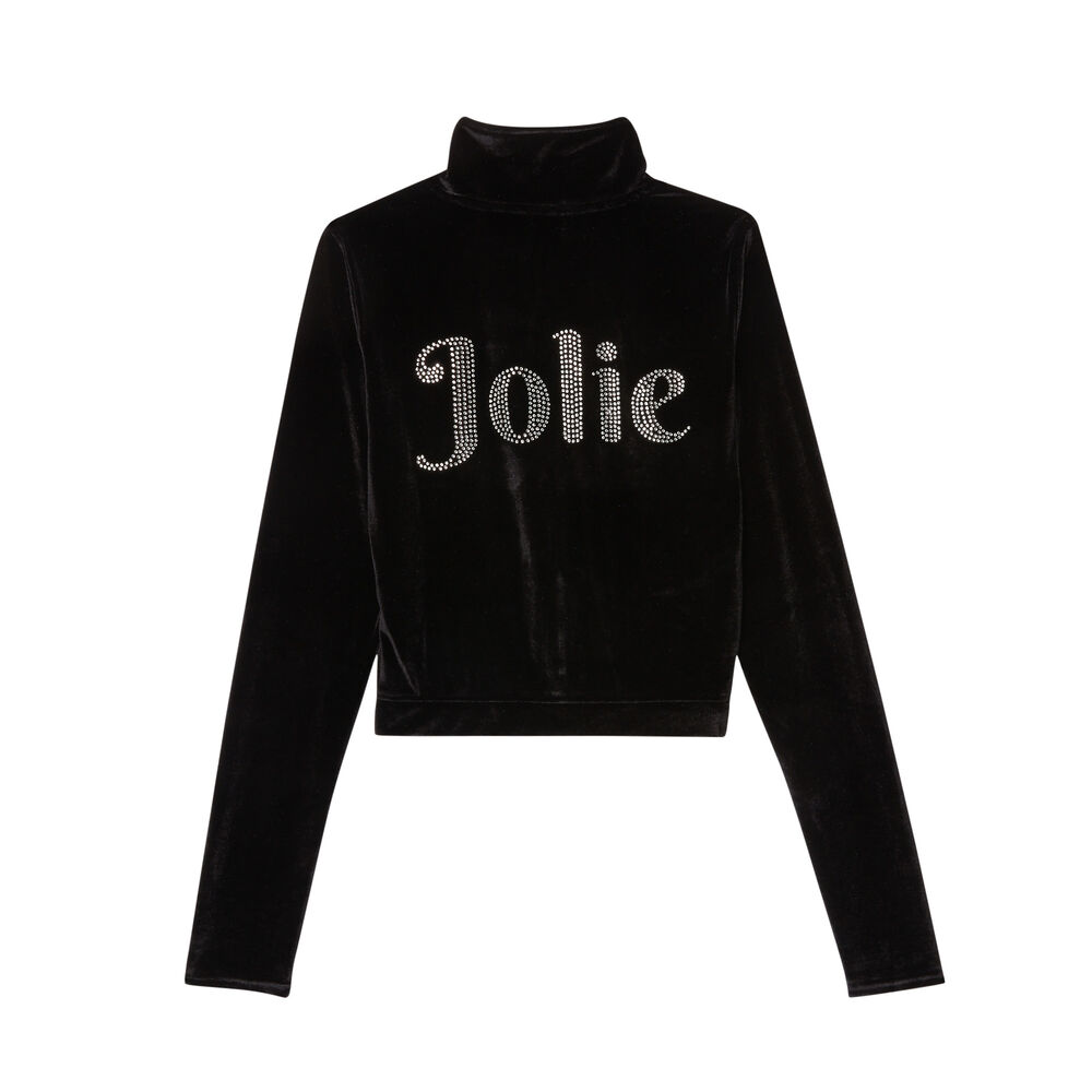 Aya x undiz velvet "pretty" jacket - black black.