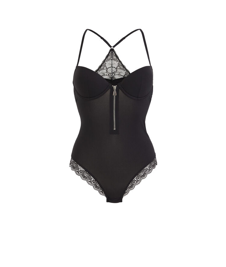 Push-up-body aus mikrofaser microribiz schwarz.