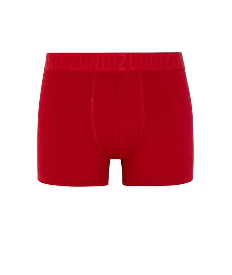 Restibiz cotton boxers with slogan red.