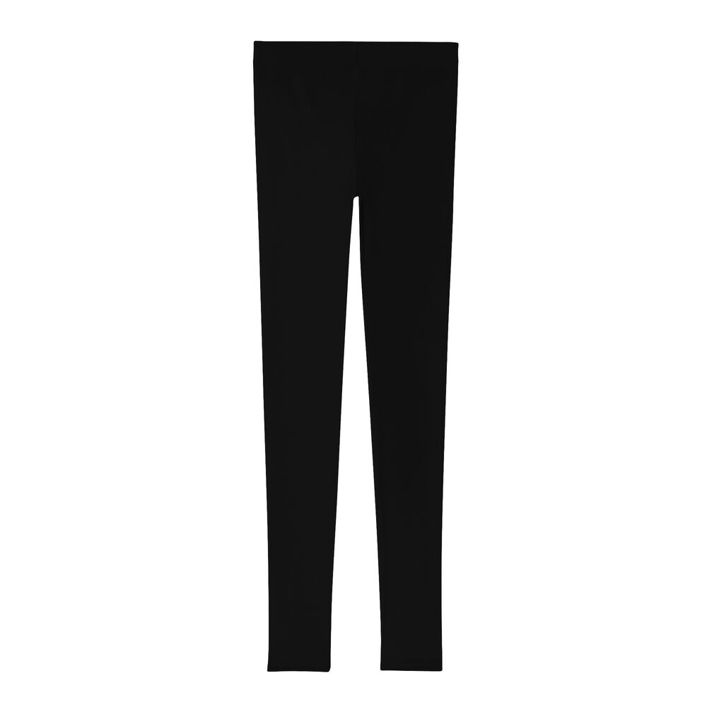 Plain lycra leggings - black black.