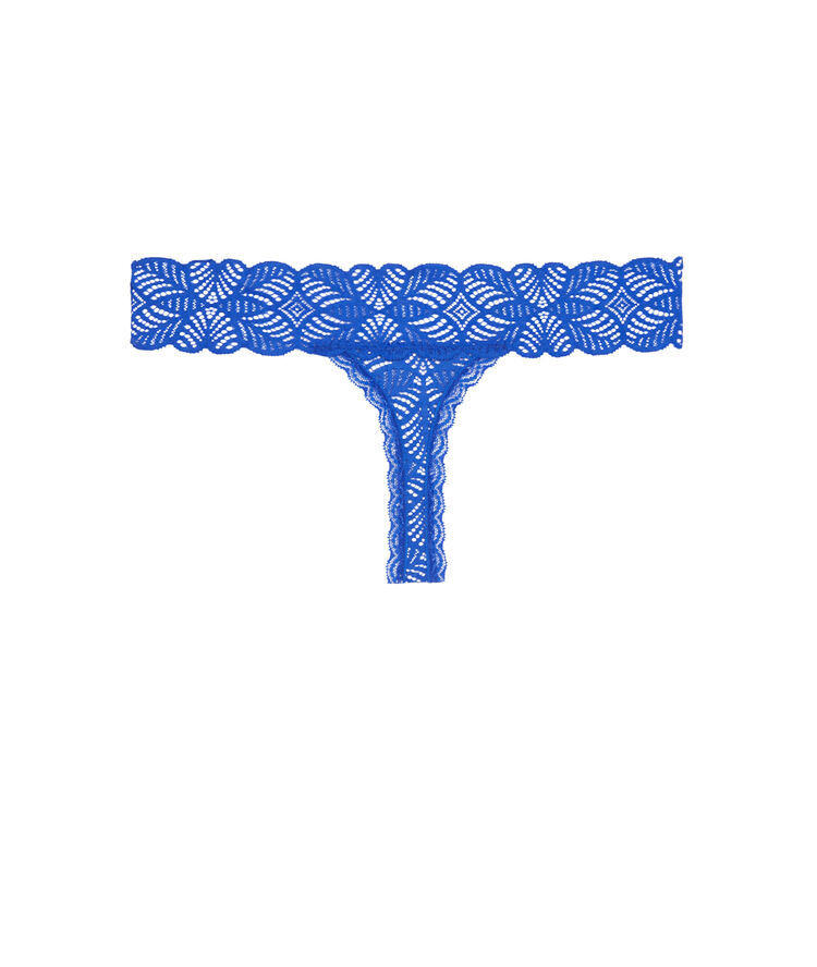 Lace thong - royal blue royal blue.