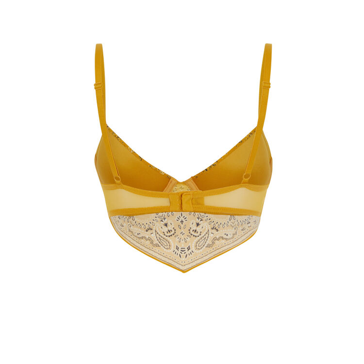 Bandaniz mustard yellow padded bustier bra Bandaniz mustard yellow padded bustier bra;