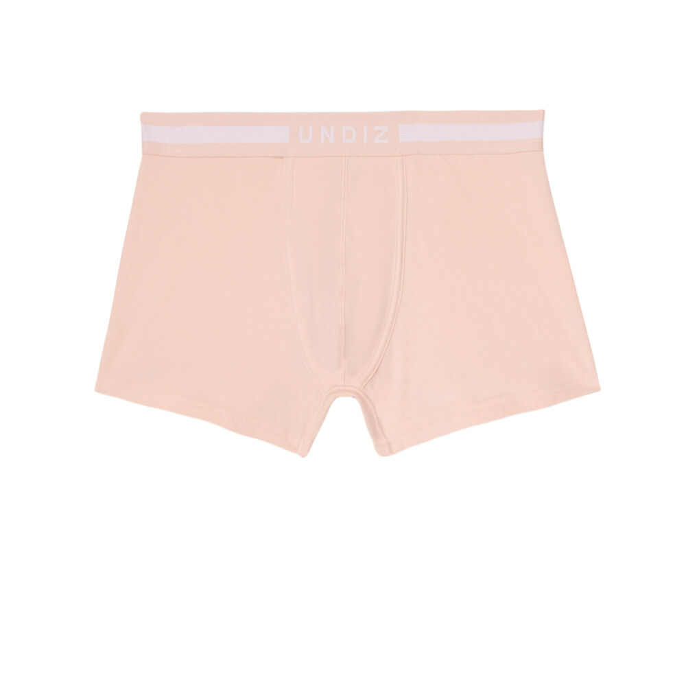 Plain cotton boxers - pink pink.