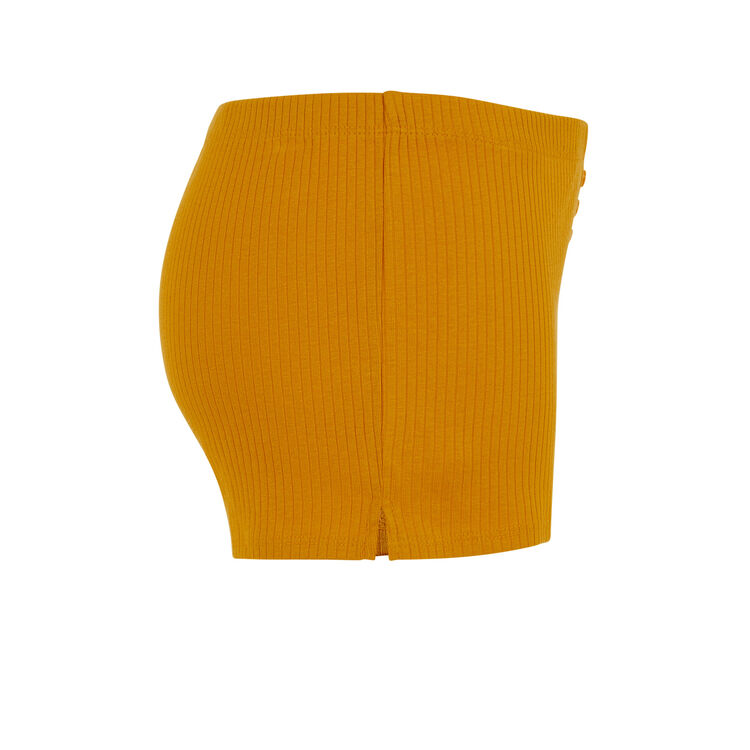 Szorty w kolorze ochry newdebidiz yellow.