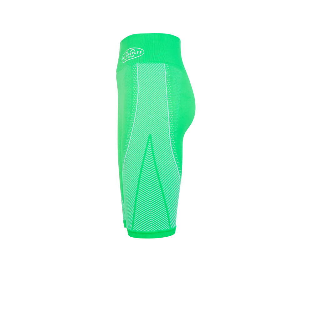 Los angeles slogan pattern cycling shorts - green green.