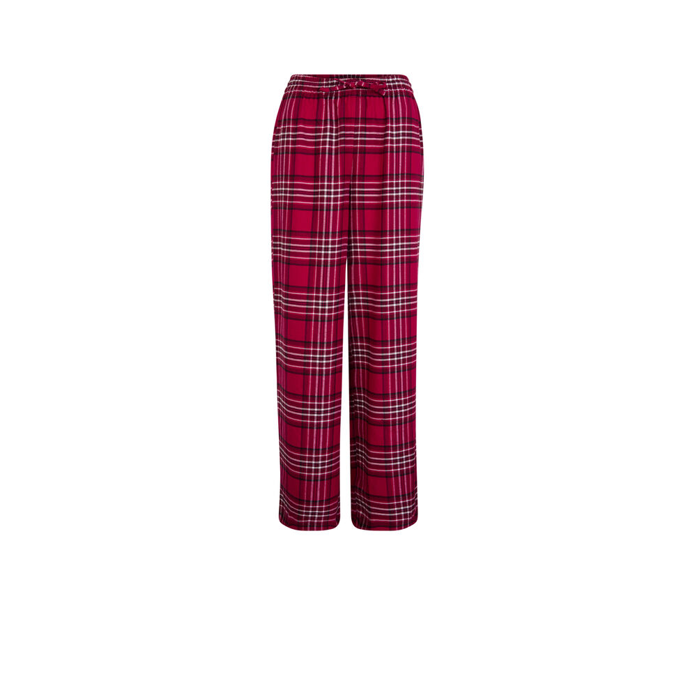 Checked trousers - red red.