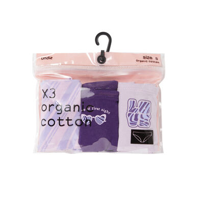 pack of 3 mood knickers - violet;