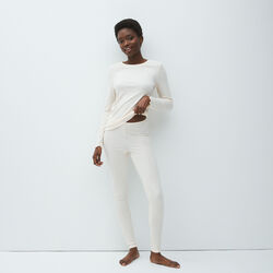 straight-cut pyjama trousers in ultra-soft material 