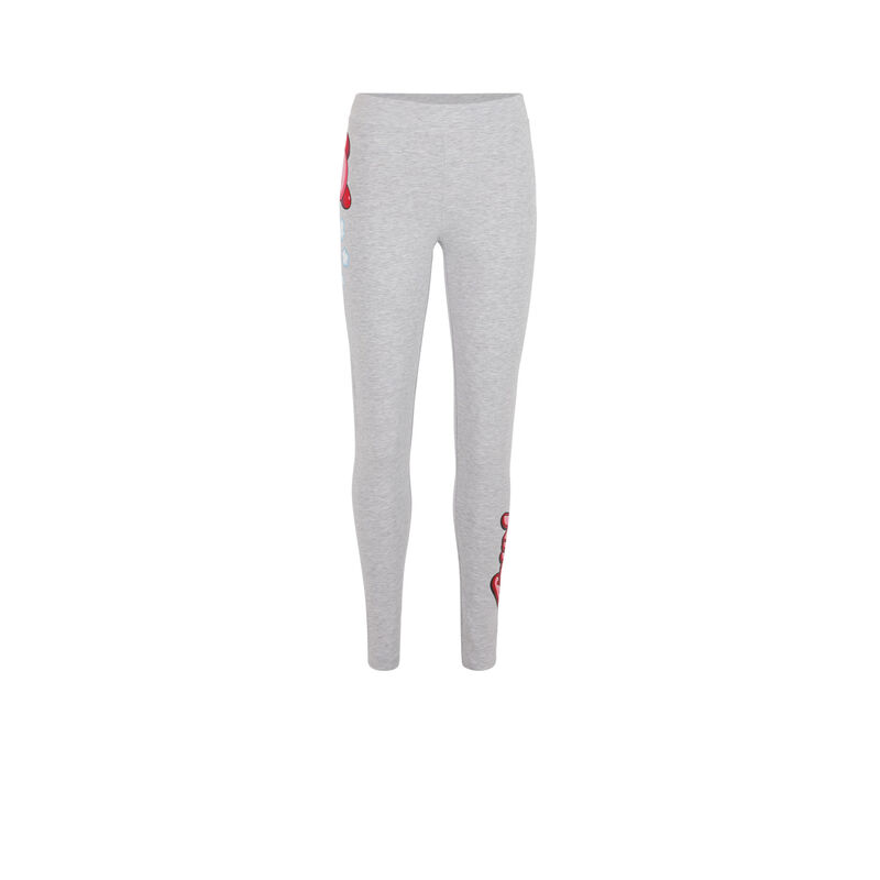 Kirbiz jersey kirby print leggings grey.