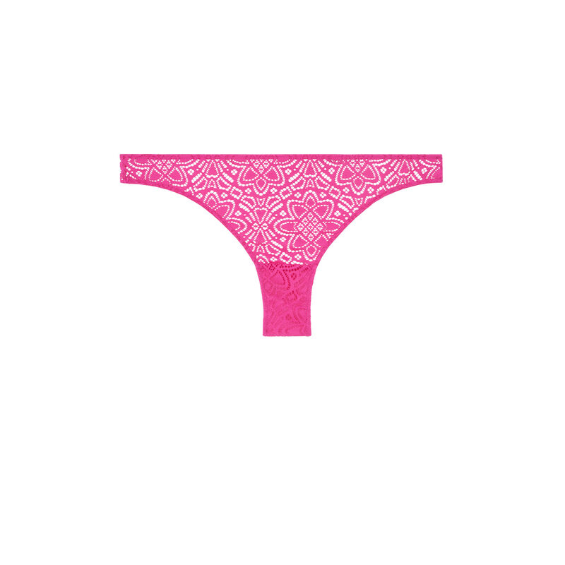 Marceliz lace tanga fuchsia.