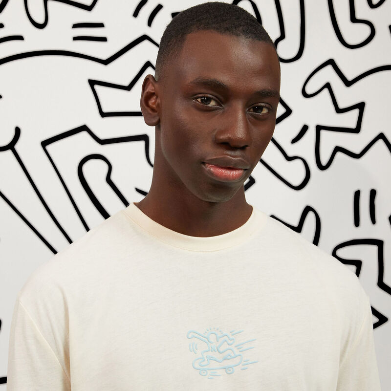 tee-shirt à manches longues avec imprimé Keith Haring;