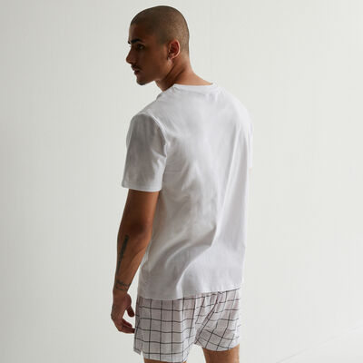 Minions print T-shirt - white;