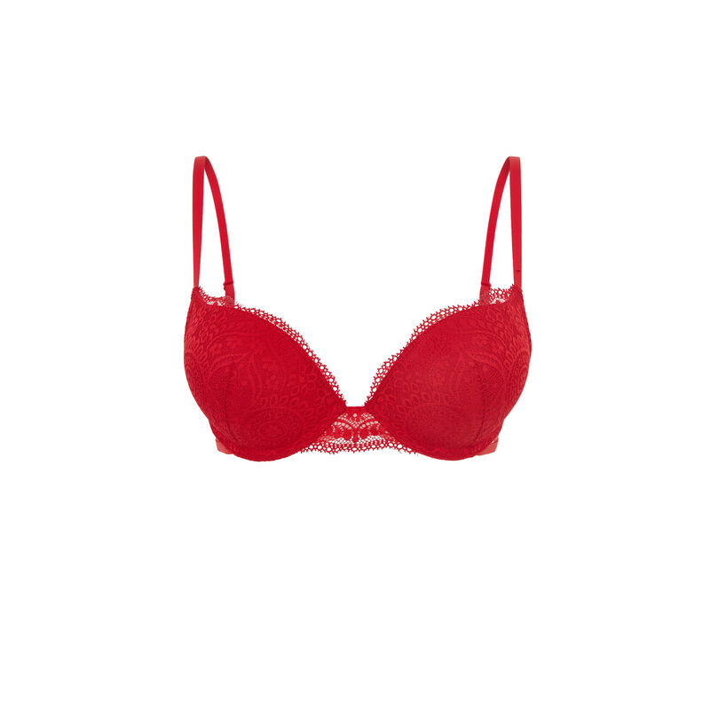 Sabriniz lace ultrapush-up bra red.