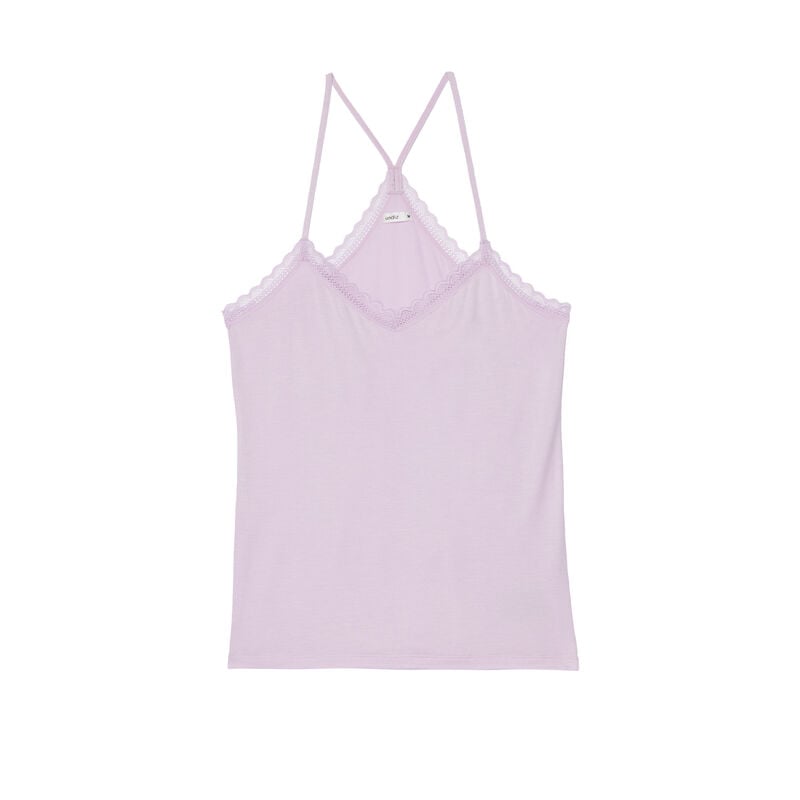 jersey top with spaghetti straps - lilac jersey top with spaghetti straps - lilac;