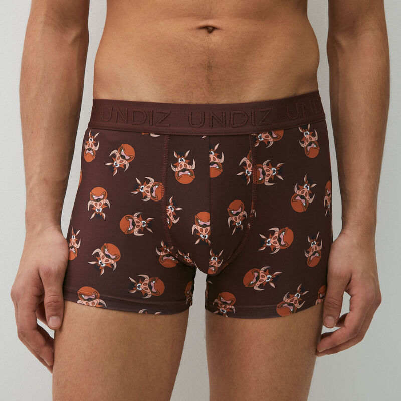 micro boxer shorts with Pumbaa pattern;