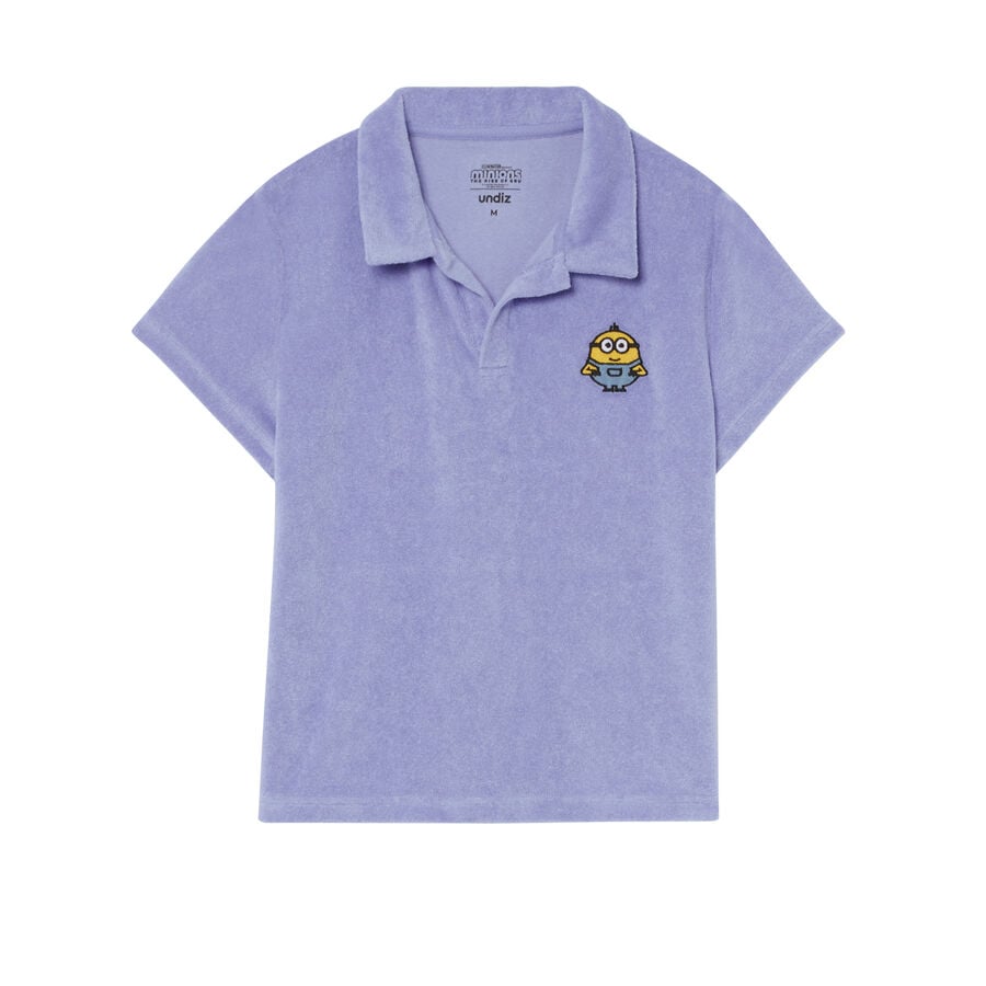 koszulka polo z Minionkami — kolor niebieski;