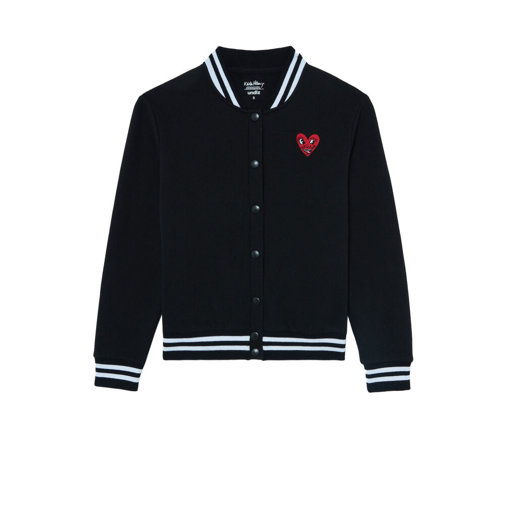 Keith haring heart vest - black black.