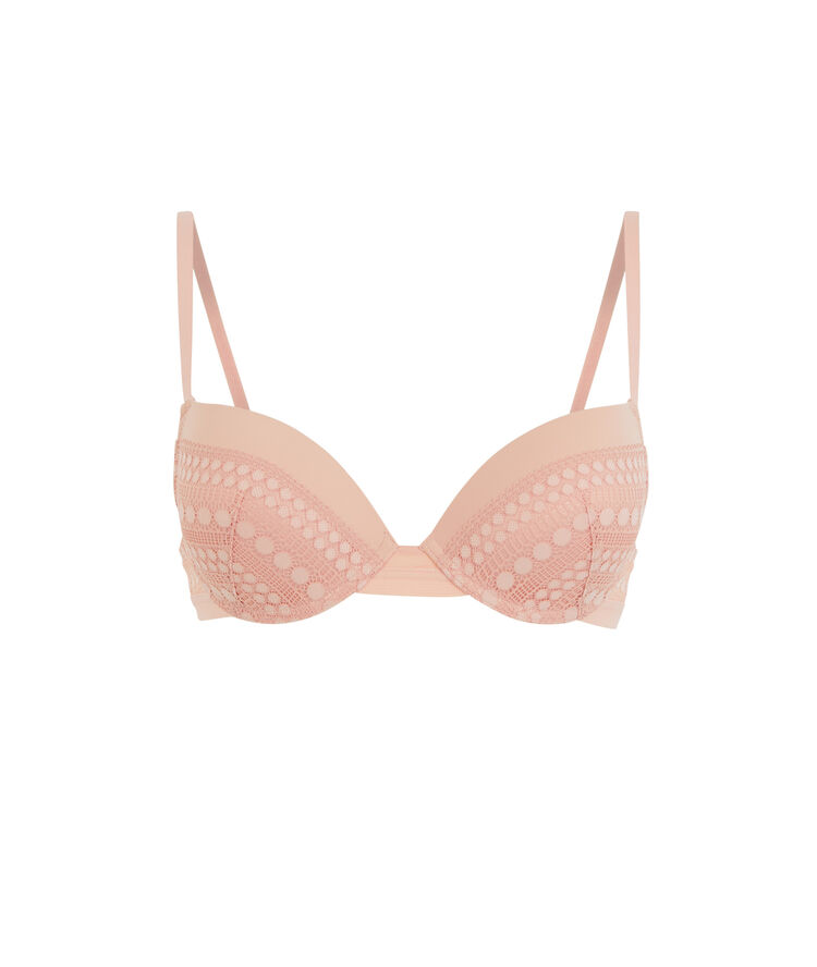 Różowy biustonosz push-up cupiniz pink.