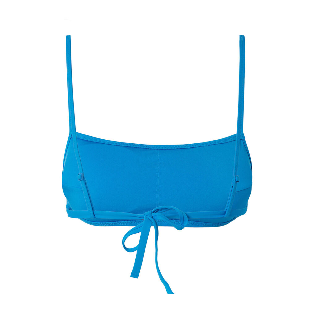 Plain bralette bikini top - blue blue.
