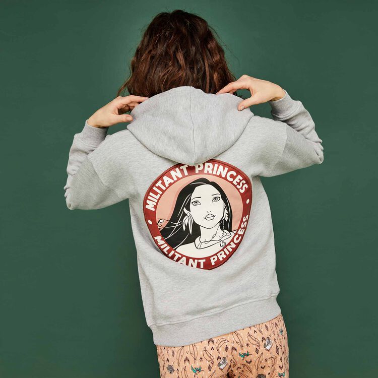Pocatiz grey sweatshirt white.
