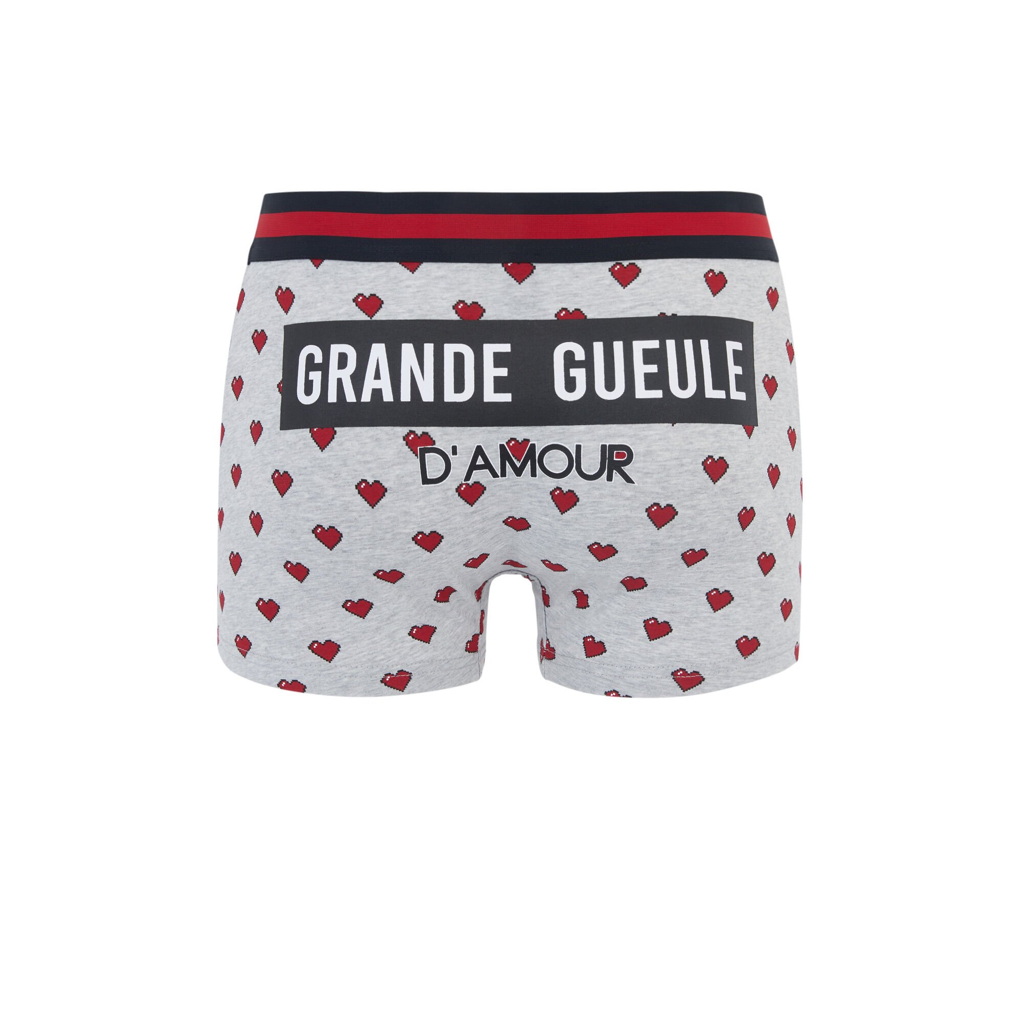 heart print boxers