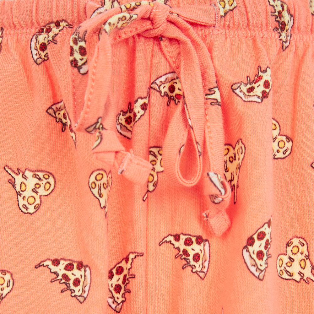 Pizza print shorts - salmon pink salmon pink.