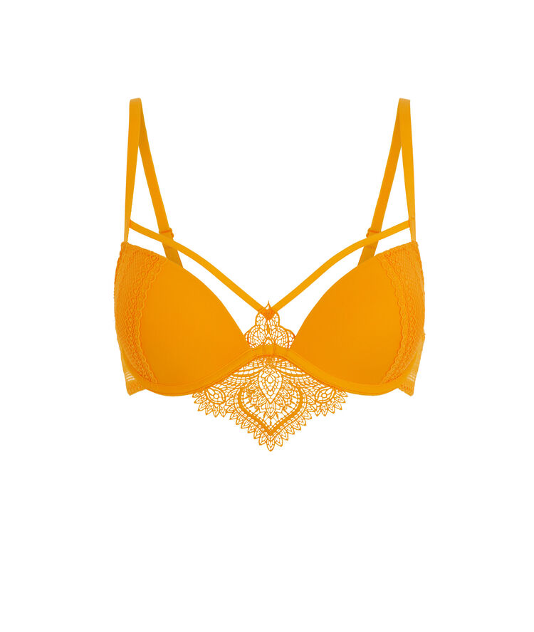 Tattoogirliz ochre push-up bra ochre.