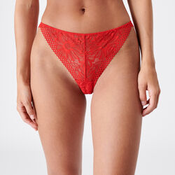 floral lace tanga briefs