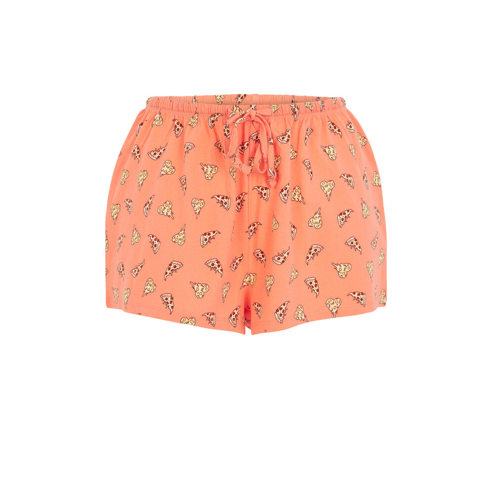 Pizza print shorts - salmon pink salmon pink.