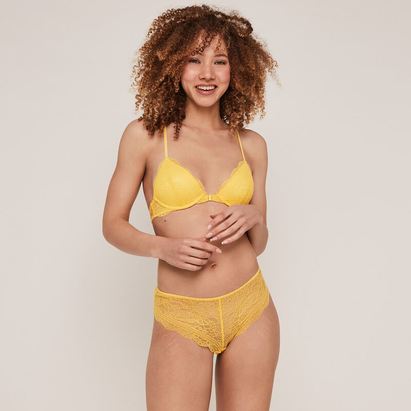 Everydayiz triangle padded bra - yellow Everydayiz triangle padded bra - yellow;
