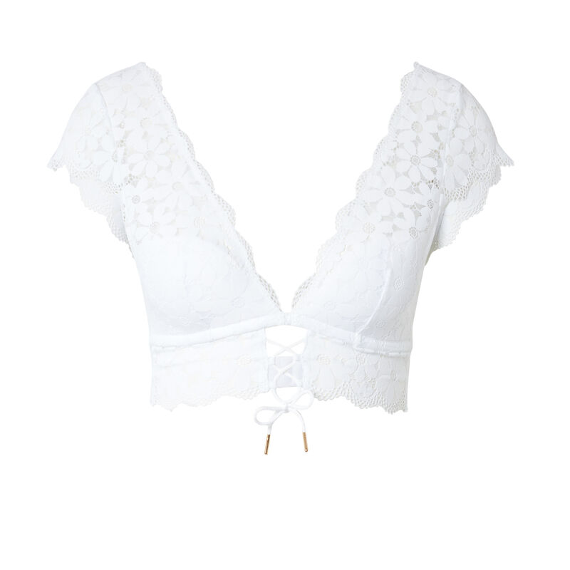 lace shoulder bra - white lace shoulder bra - white;