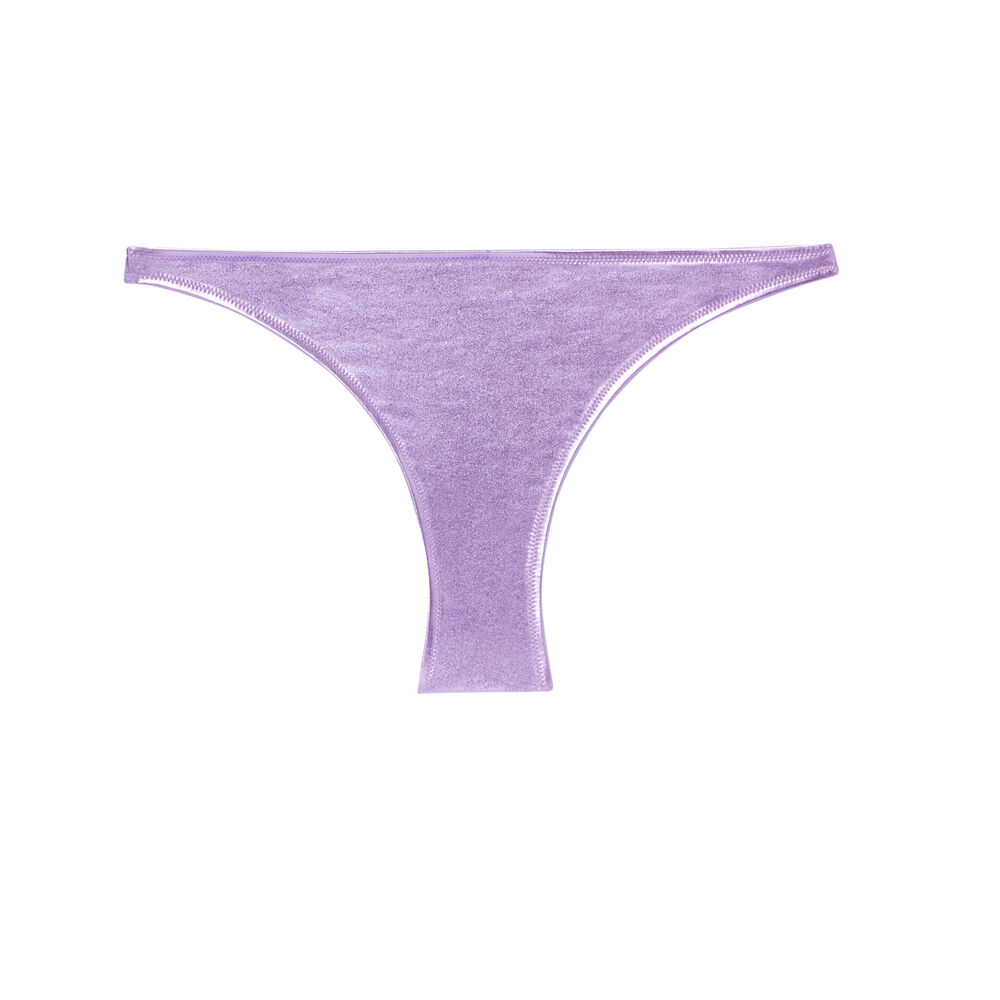 Metallic bikini briefs - purple purple.