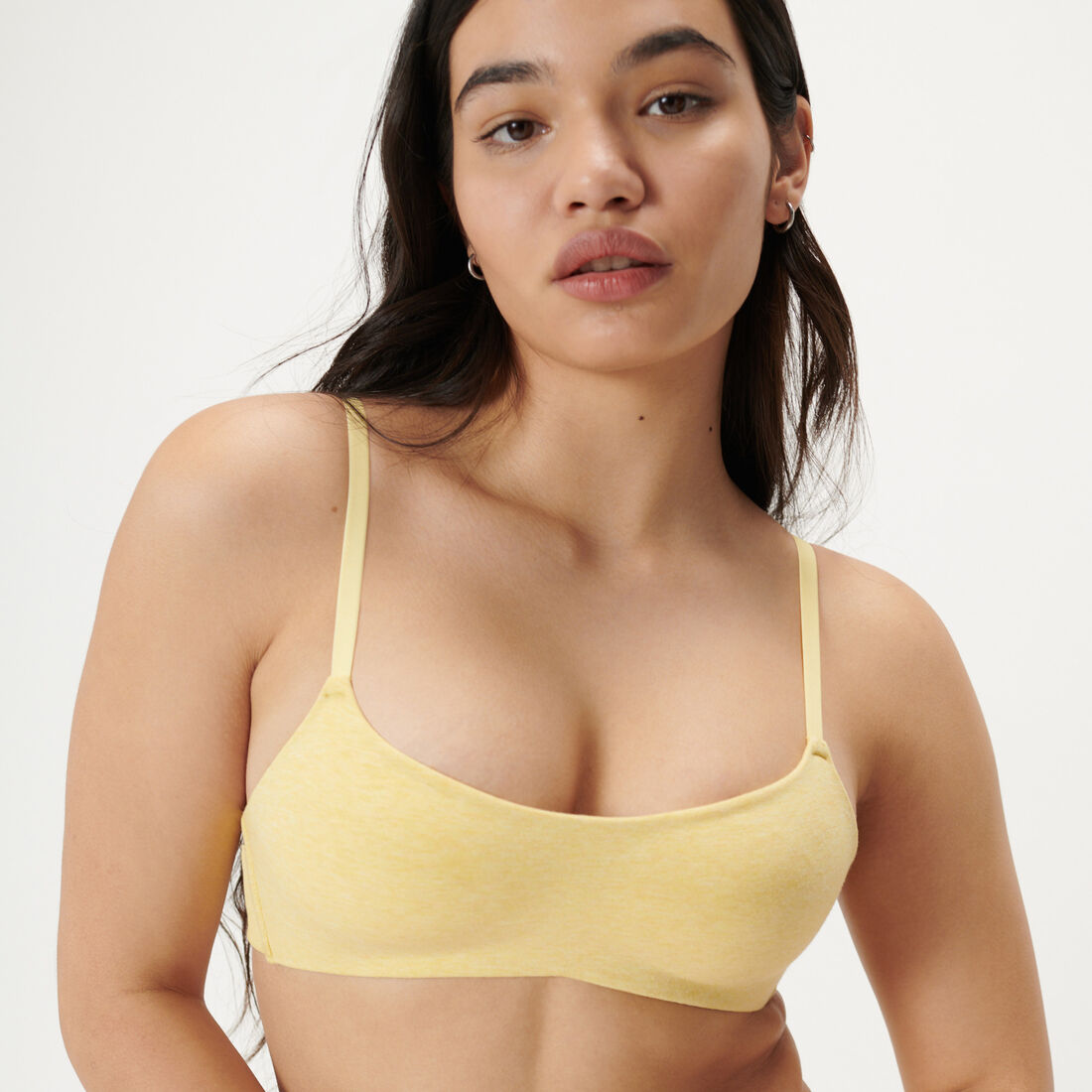 non-wired push-up bralette;