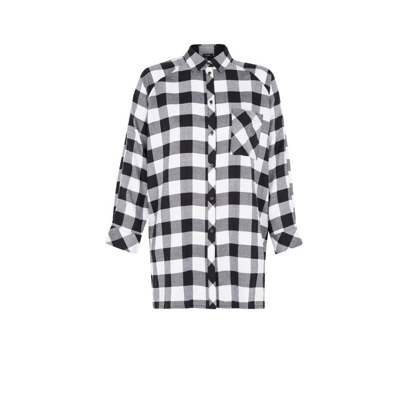 Checked tunic - black Checked tunic - black;